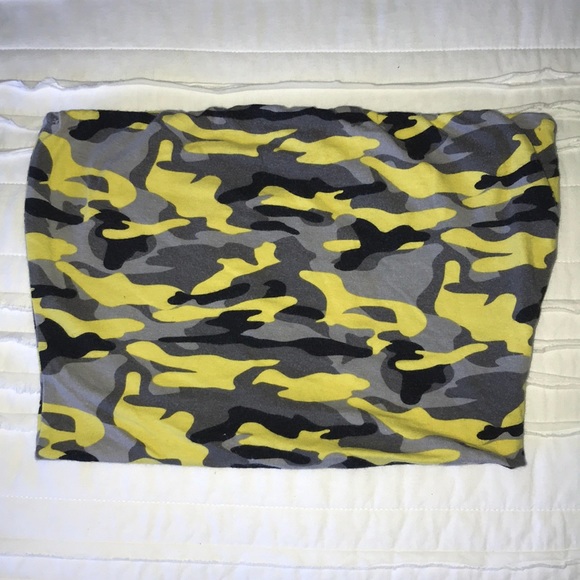 yellow camo top